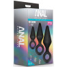 Anal Adventures Lot de 3 Plugs Anal Adventures Loop plug